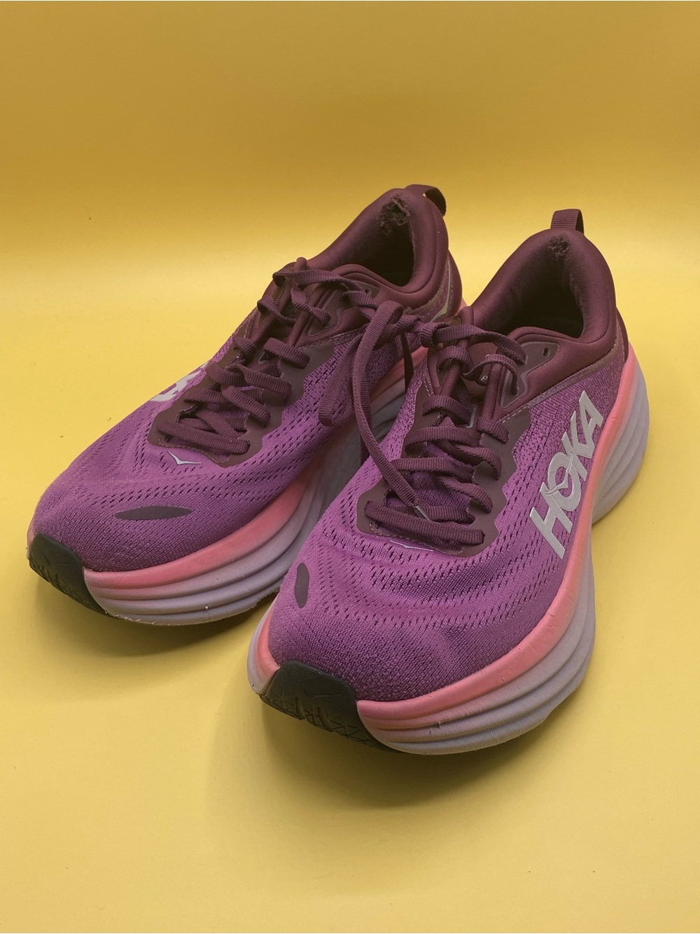 Hoka One One Bondi 8 Beautyberry Grape Wine - Picture 4 of 4